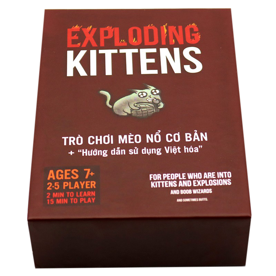 Exploding Kittens - Mèo Nổ Đỏ Cơ Bản