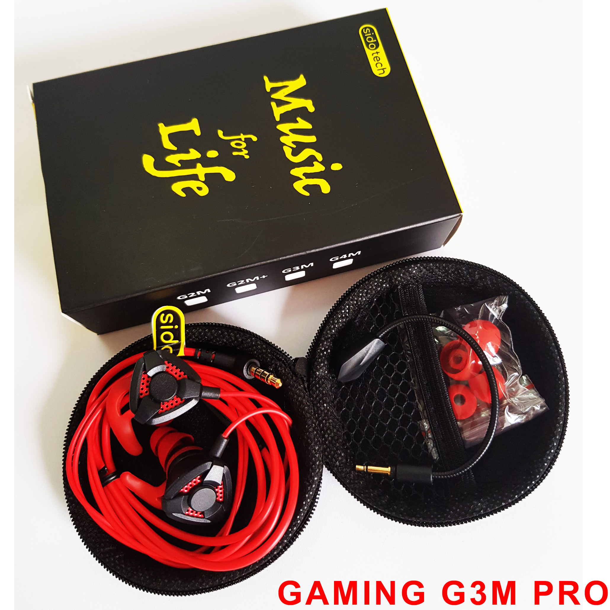 Tai Nghe Gaming Có Mic SIDOTECH G2M Nhét Tai Có Dây Âm Thanh Siêu Bass Chuyên Chơi Game Pubg Mobile Free Fire Tốc Chiến LMHT Liên Quân nghe rõ tiếng bước chân trên điện thoại dành cho game thủ Esport chuyên nghiệp - Hàng Chính Hãng