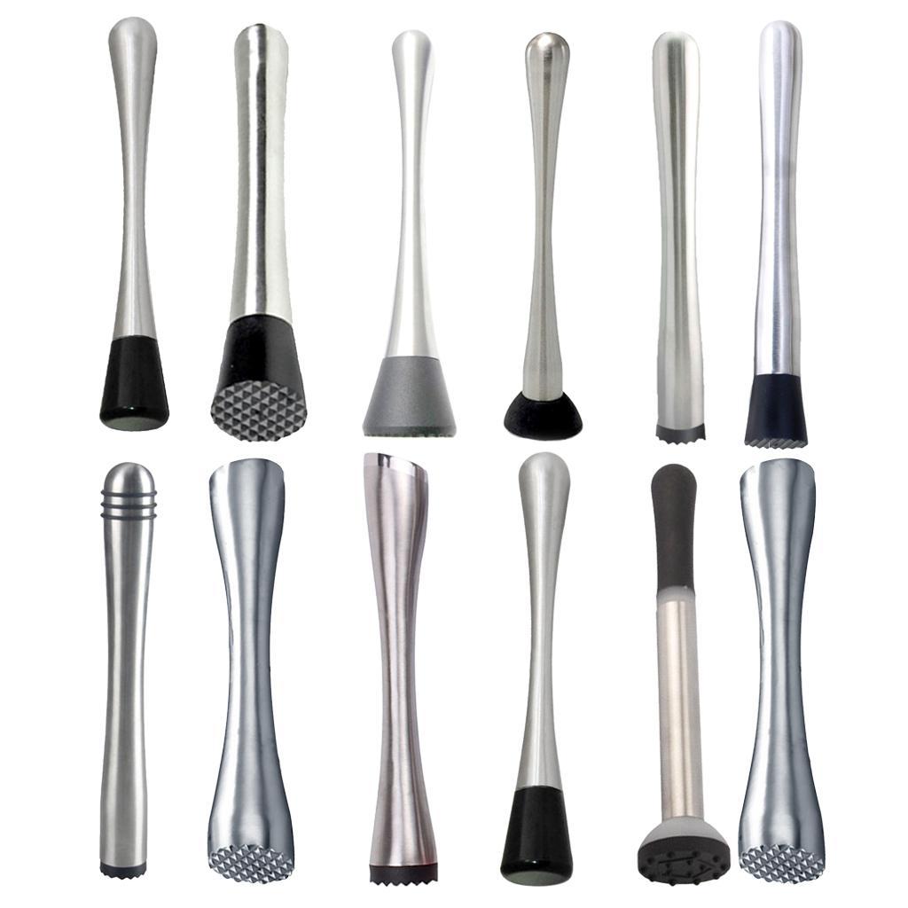 Professional Stainless Steel Cocktail Muddler Drink Muddler Bartender Tool