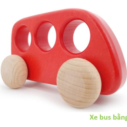 đồ chơi gỗ - Xe bus nhỏ bằng gỗ