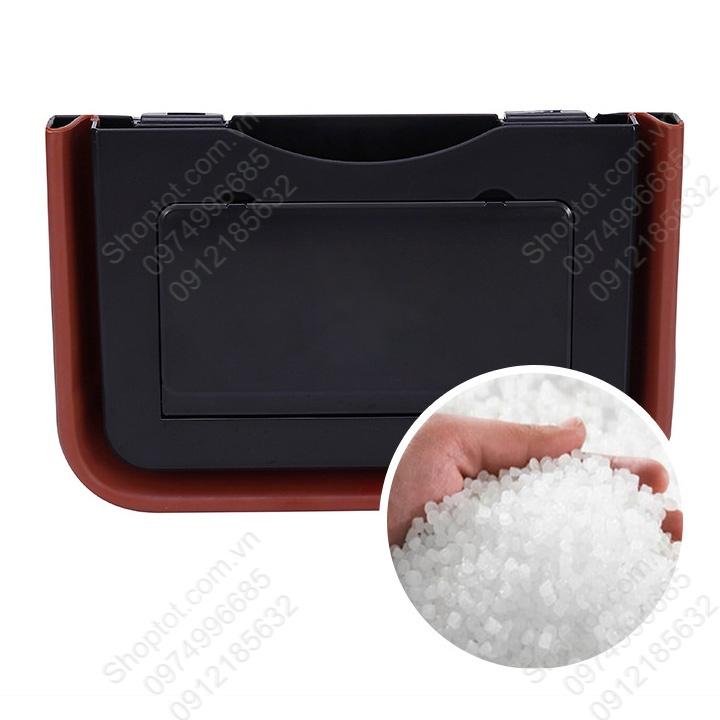Hộp để đồ đa năng gắn ghế sau xe ô tô chống nước, xếp gọn, có giá để ly cốc và điện thoại