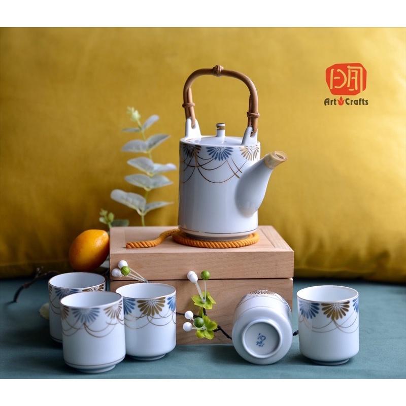 Bộ trà gốm sứ Nhật Bản mới 99%