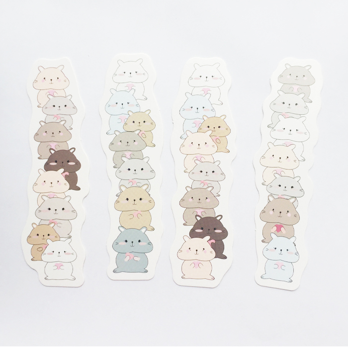 Bộ 30 Đánh Dấu Sách Bookmark Thú Cưng Siêu Cute ( Tặng Kèm Bookmark Nam Châm)