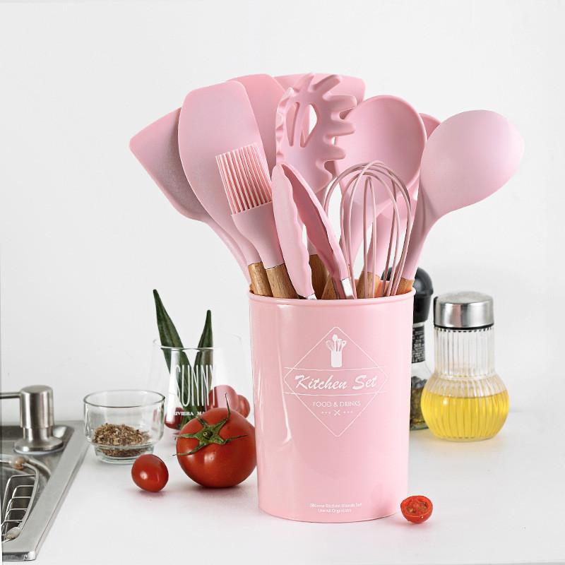 Ốp Đồ Dùng Nhà Bếp Đồ Dùng Nấu Ăn Chịu Nhiệt Nhà Bếp Không Dính Dụng Cụ Nấu Ăn Nhà Bếp Dụng Cụ Nướng Bánh Với Hộp Lưu Trữ