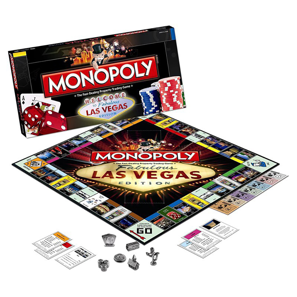 Bộ Board Game Monopoly Cờ Tỷ Phú Phiên Bản Las Vegas Cao Cấp