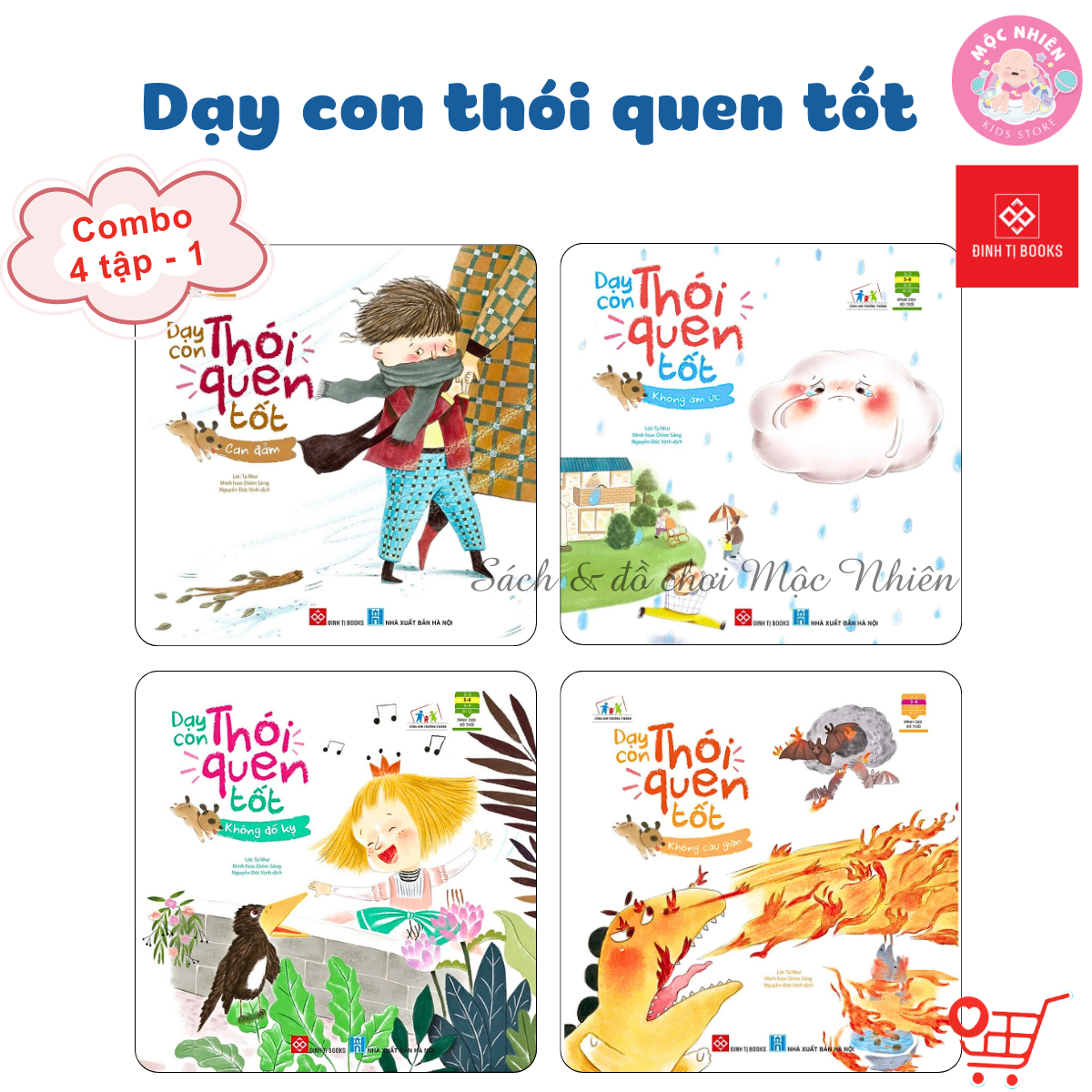 Sách Đinh Tị - Dạy Con Thói Quen Tốt Trọn Bộ 4 Và 8 Cuốn - Cùng Con Trưởng Thành - Bộ 4 Cuốn - Tập 1