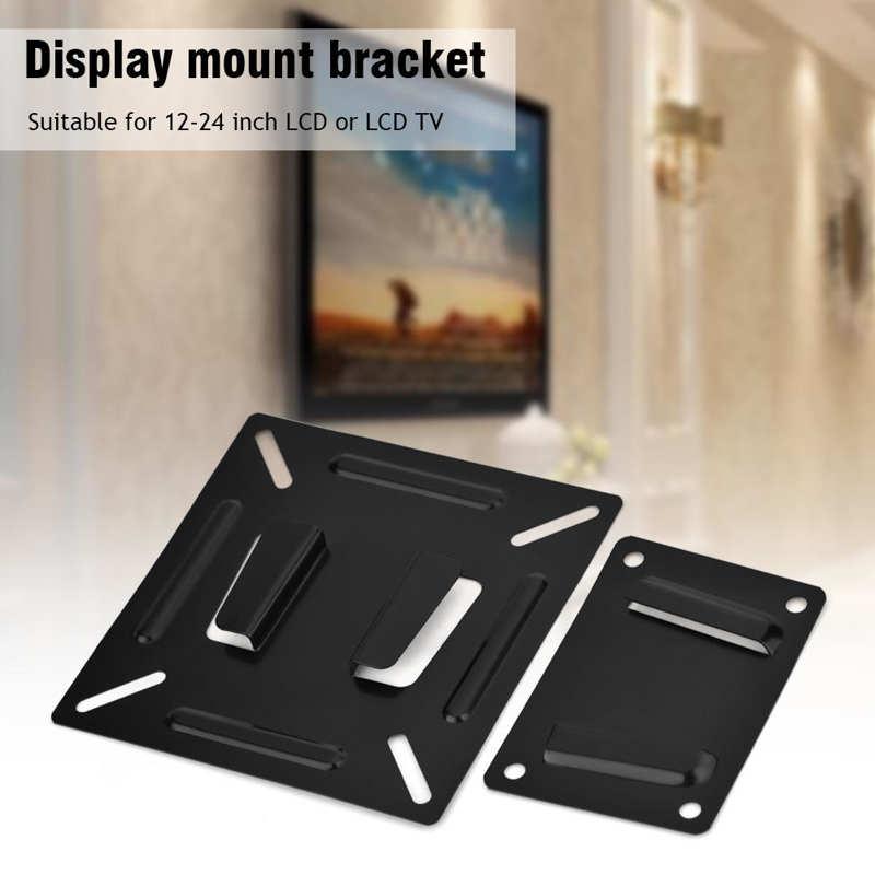 Giá đỡ giá đỡ gắn trên tường TV cho màn hình LCD LED 12-24 inch trên TV màn hình phẳng Vesa 75/100 LCD LED TV Tường gắn trên tường