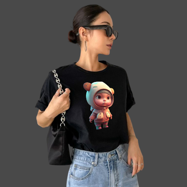 Áo Thun Nam Nữ Cổ Tròn, Áo Đôi, Áo Team Năng Động Trẻ Trung, Hình In 3d Sắc Nét, Tay Lỡ Trẻ Trung Và Thanh Lịch - DOPEL
