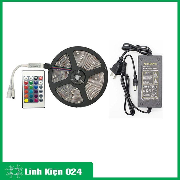 Combo Led dây đổi màu RGB 5050 kèm bộ điều khiển và nguồn