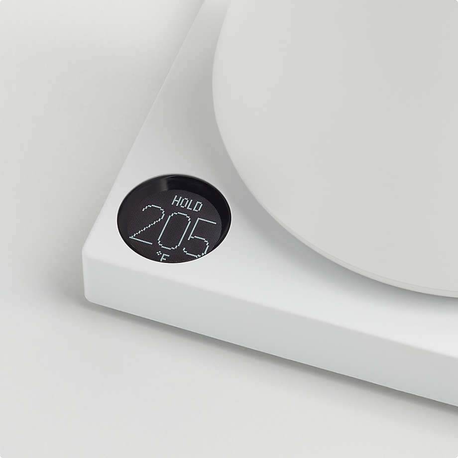Ấm rót nước điện Fellow Stagg EKG  0.9L | Thép không gỉ | Đun sôi tức thời | Màu White Tay Cầm Gỗ Walnut