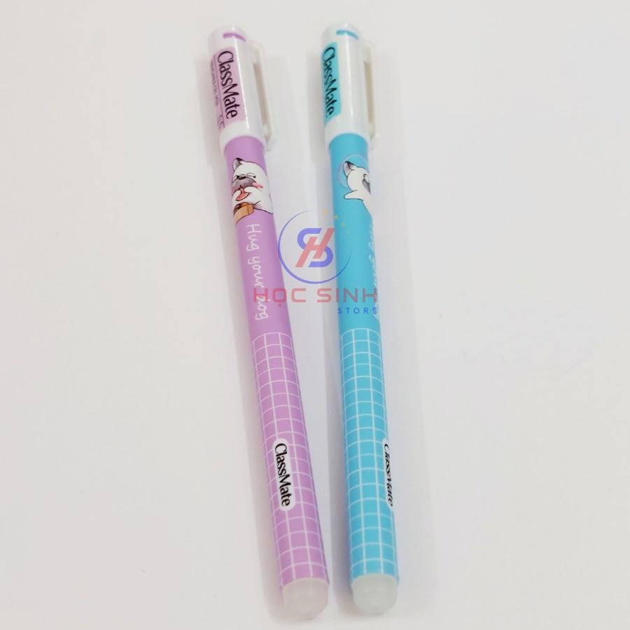 Combo 10 Cây Bút Gel Xóa Được Classmate GP02B-PE Mực Xanh, Tím