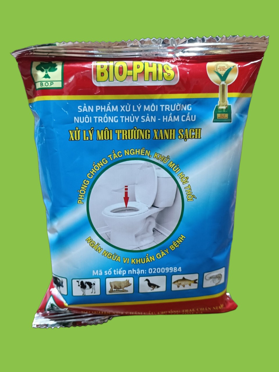 Xử lý hầm cầu ,chuồn trại chăn nuôi, gói 150g, combo 5 gói.