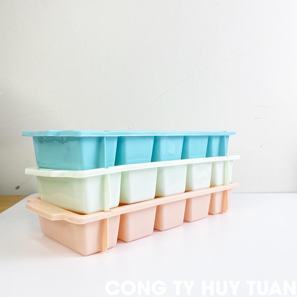 Khay làm đá 5 viên to hình chữ nhật hàng Việt Nhật 6965 (KD05)