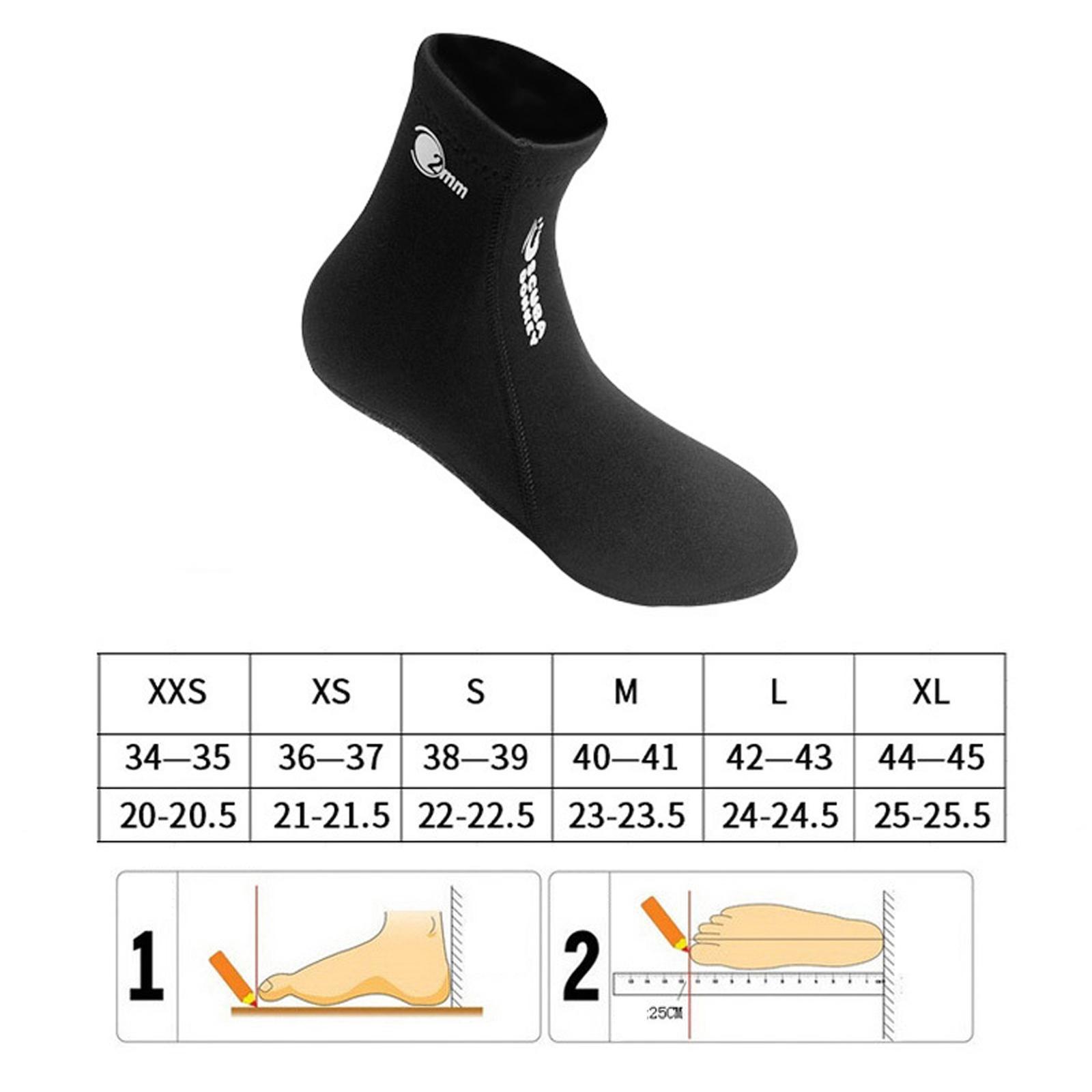 Neoprene Socks Diving Flexible Beach Water Boots for Adult Scuba Surfing, Snorkeling