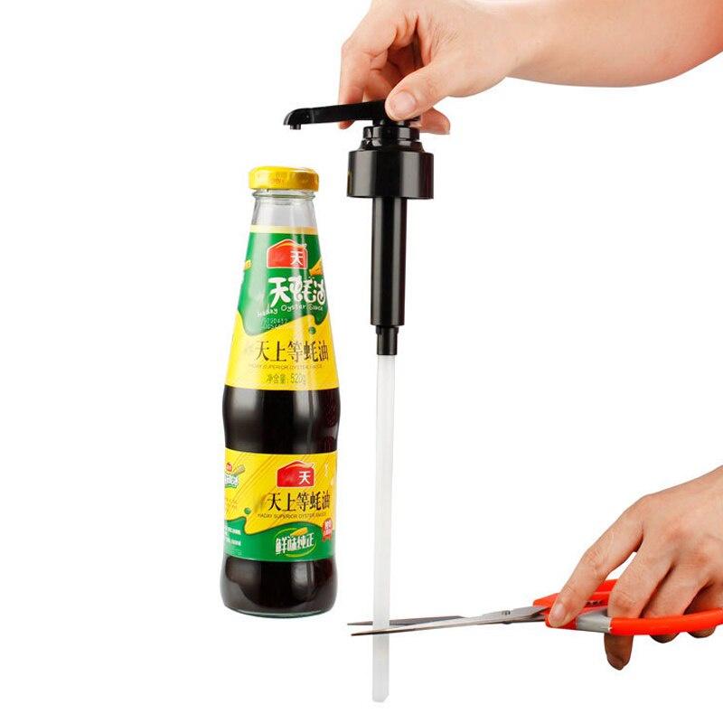 Extruder Household Oil Pot Extruder Kitchen Oyster Sauce Bottle Pressure Nozzle Quantitative Bottle Press Type Squeezer