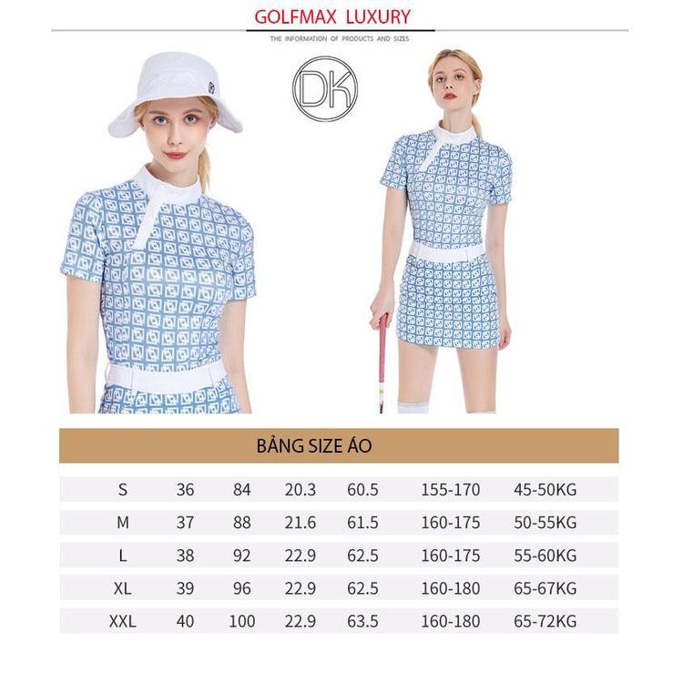 Fullset nữ chơi golf Thiết kế Hàn Quốc - Chất liệu sợi polyester kết hợp spandex cao cấp DK224-90-91