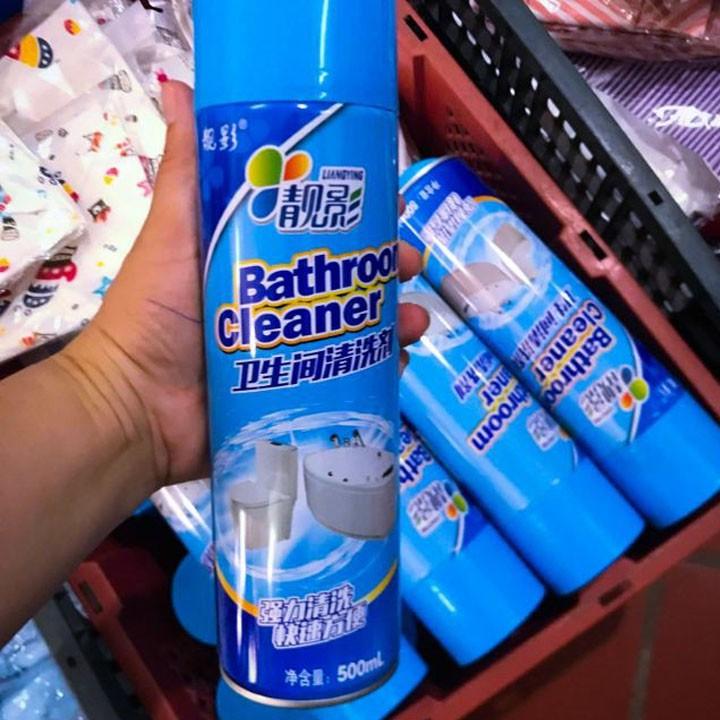 Chai Xịt Tẩy Rửa Vệ Sinh Nhà Tắm Bathroom Cleaner 500ML Siêu Sạch - Khử Mùi,An Toàn Không Gấy Kích Ứng Da