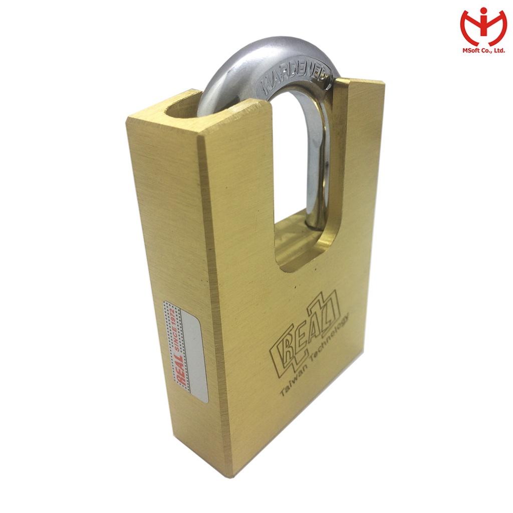 Ổ khóa chống cắt REAL RSH60-01 thân đồng thau 4 chìa vuông - MSOFT