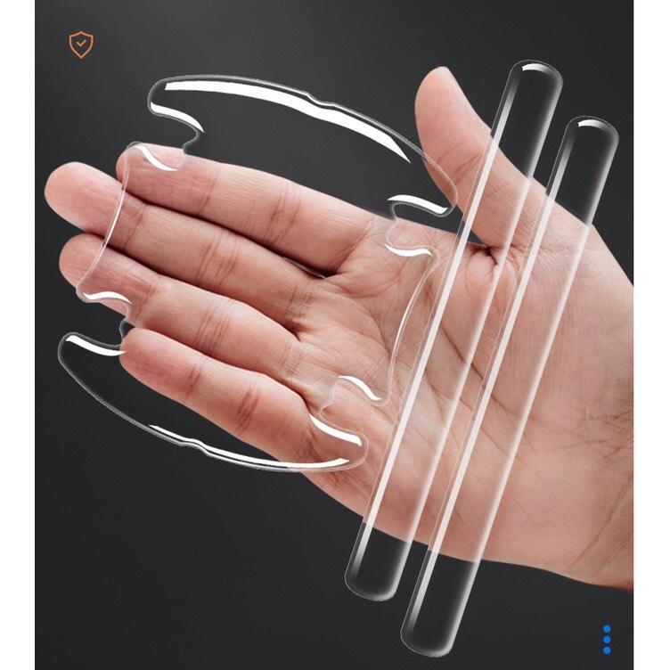 Combo 10 bộ dán hõm cửa và tay cửa bằng silicone trong suốt