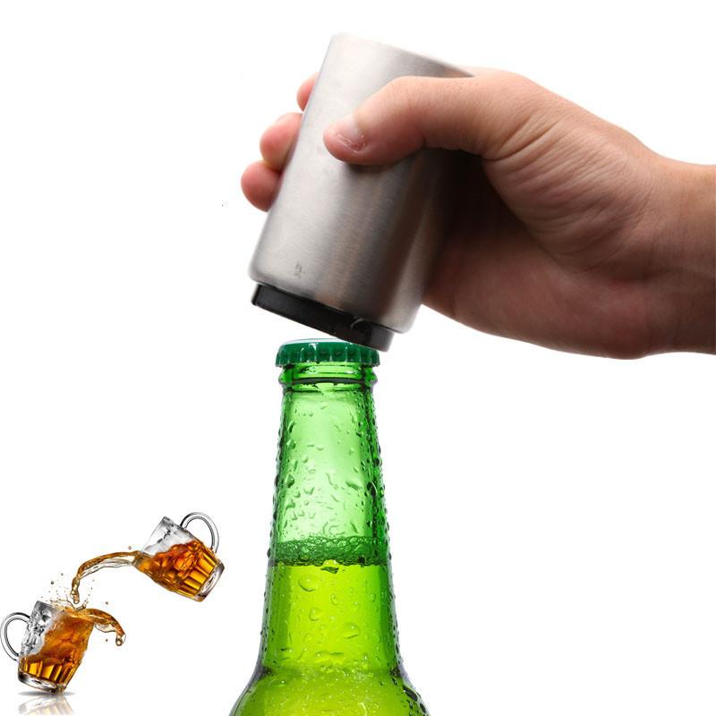 Đồng Hồ Nam Dây Thép Không Gỉ Dụng Cụ Mở Nắp Chai Từ Tự Động Bia Soda Nắp Đỏ Dụng Cụ Mở Nút Chai Rượu Vang Thanh Tiếp Liệu Dụng Cụ Nhà Bếp Phụ Kiện