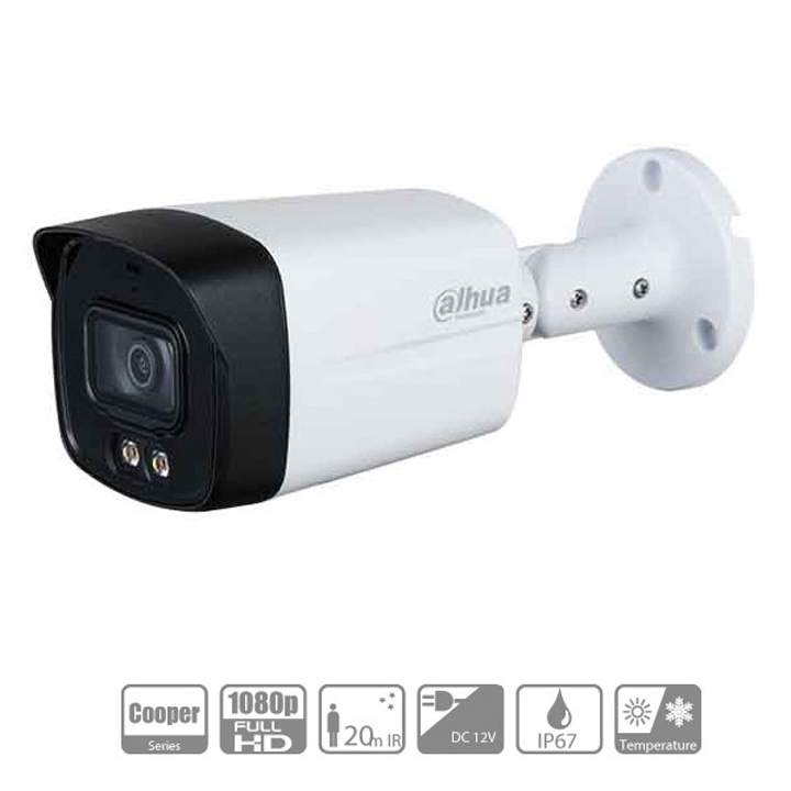 Camera thân to HDCVI 2MP FullColor DAHUA DH-HAC-HFW1239TLMP-LED nhìn đêm có màu hàng chính hãng DSS Việt Nam