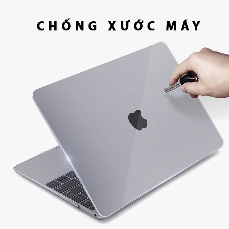 Case, ốp dành cho Macbook - Trong suốt [Tặng kèm nút chống bụi Macbook - Màu ngẫu nhiên] - Hàng chính hãng