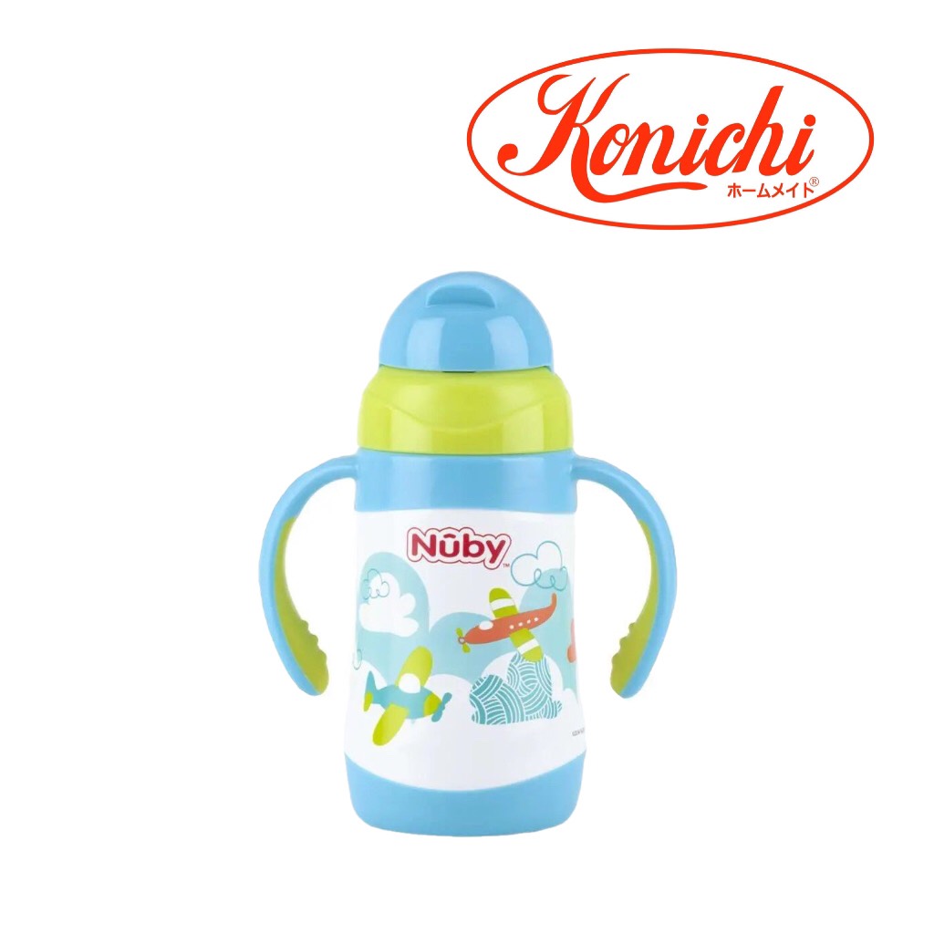 [ 10223-Nuby ] Bình uống nước giữ nhiệt bằng Inox, 2 chiều nóng lạnh, dung tích 280ml