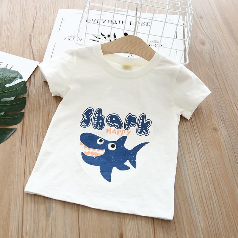 ÁO THUN CHO BÉ TRAI BÉ GÁI MẪU THE SHARK