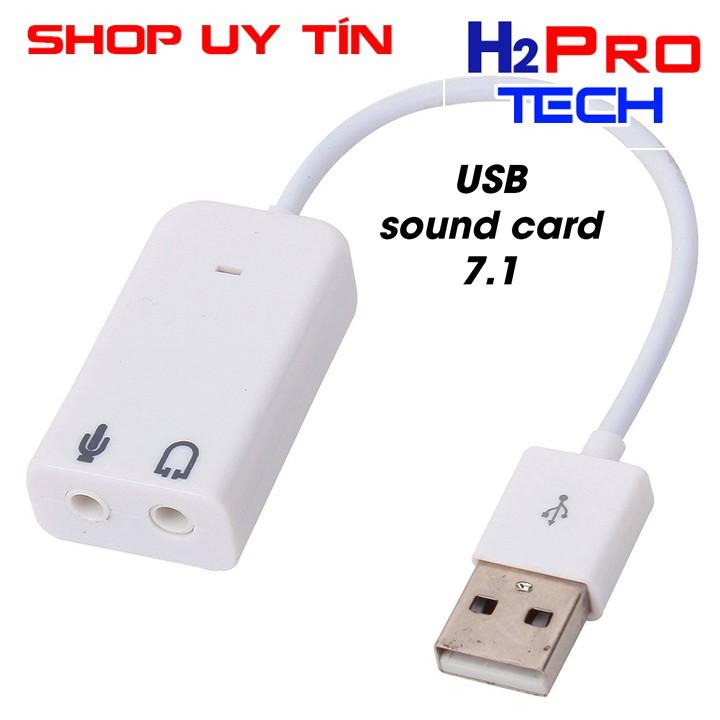 Card USB chuyển đổi âm thanh sang jack 3.5mm hay USB SOUND CARD ÂM THANH 7.1