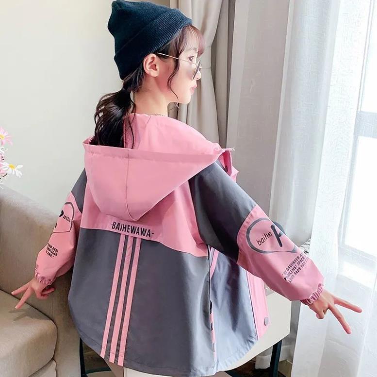 IAK30 Size130-160 (19-45kg) Áo ấm/áo lạnh kaki cho bé Hàng Quảng Châu Thời trang trẻ em
