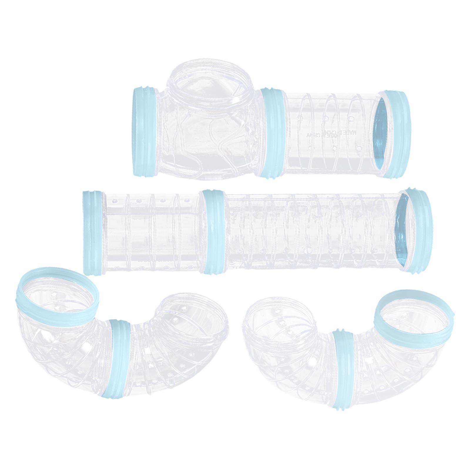 8Pcs Hamster Tubes Set Connected Tunnels DIY