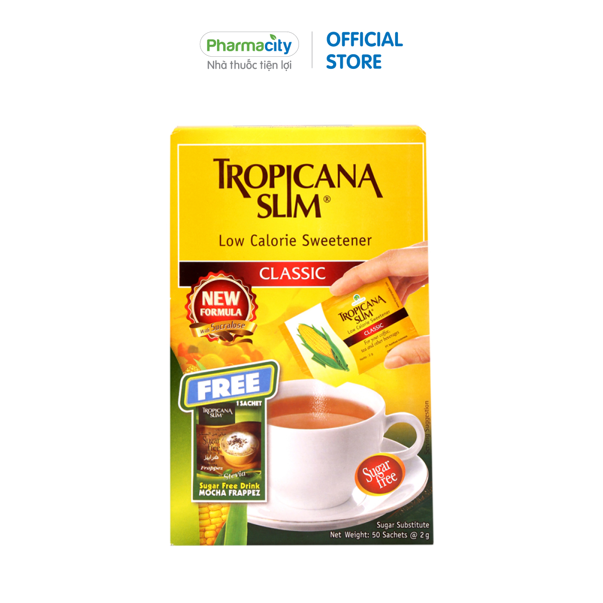 Đường ăn kiêng Tropicana Slim (Hộp 50 gói x 2g)