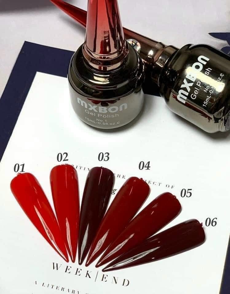 Sơn Gel Mxbon 6 Màu chính hãng (không ánh tím)