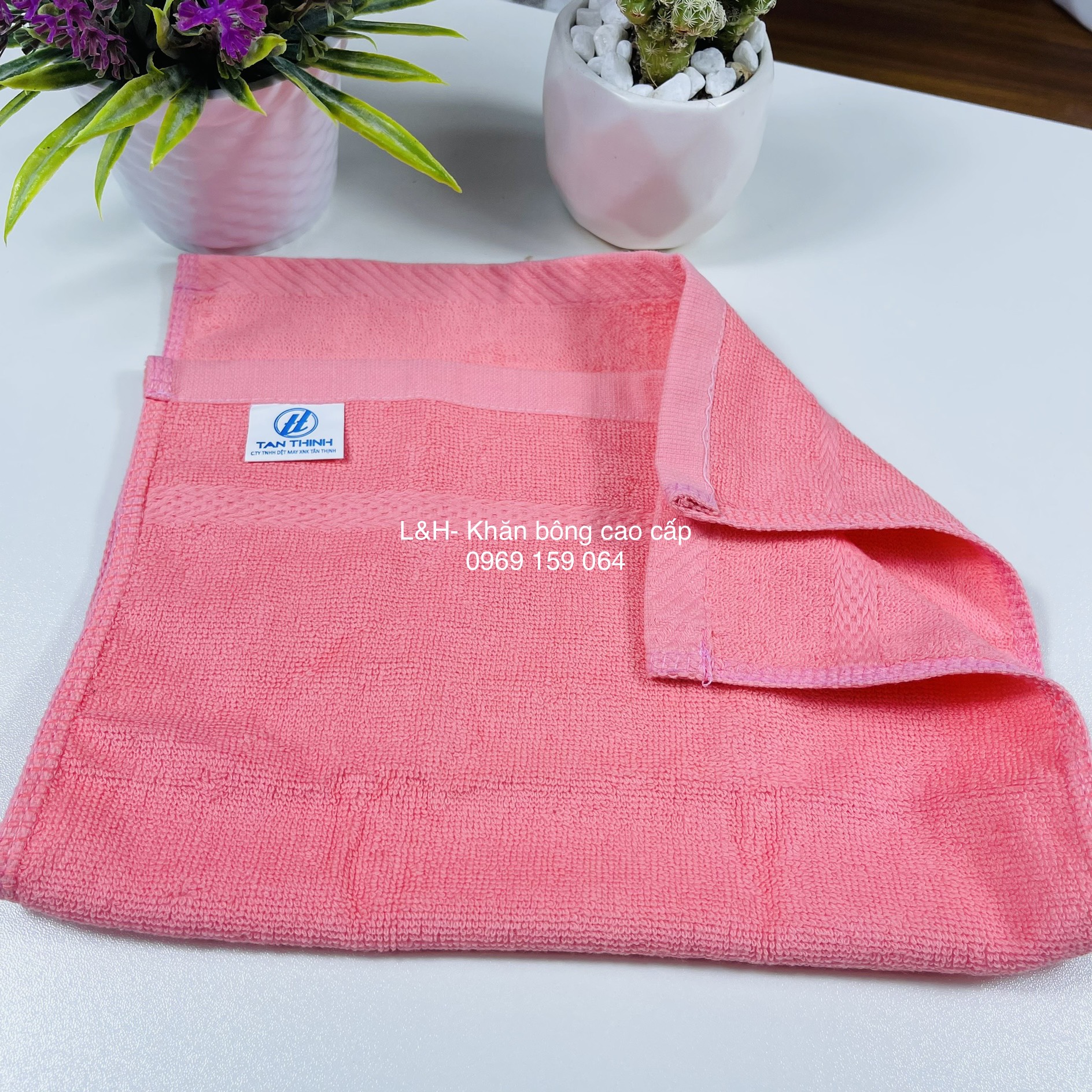 Khăn mặt màu Tân Thịnh, kt 30x50cm
