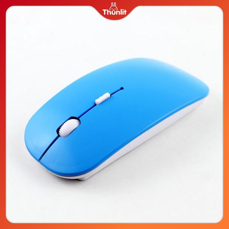 Chuột quang không dây Thunlit USB 2.4G siêu mỏng màu hồng/trắng/đen/vàng/xanh dương