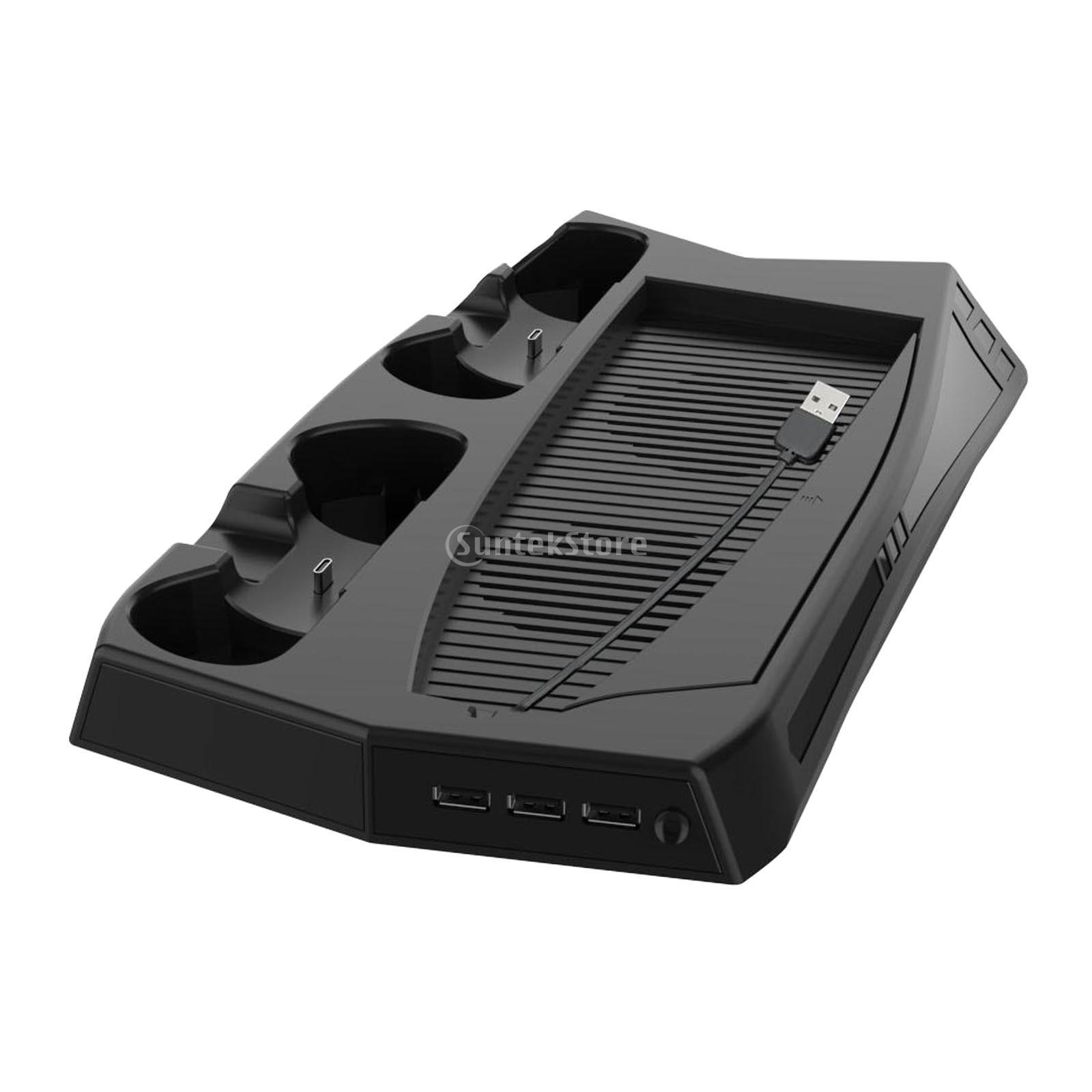 Vertical Stand for PS5 Playstation5 DE/UHD Console Cooling Fan Charging Dock