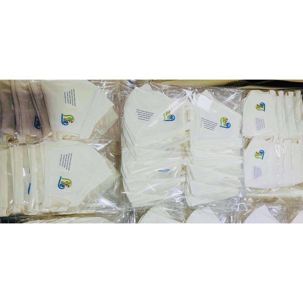 Khẩu trang vải kháng khuẩn nano bạc chất liệu cotton có nắp mũi Giangpkc đại lý