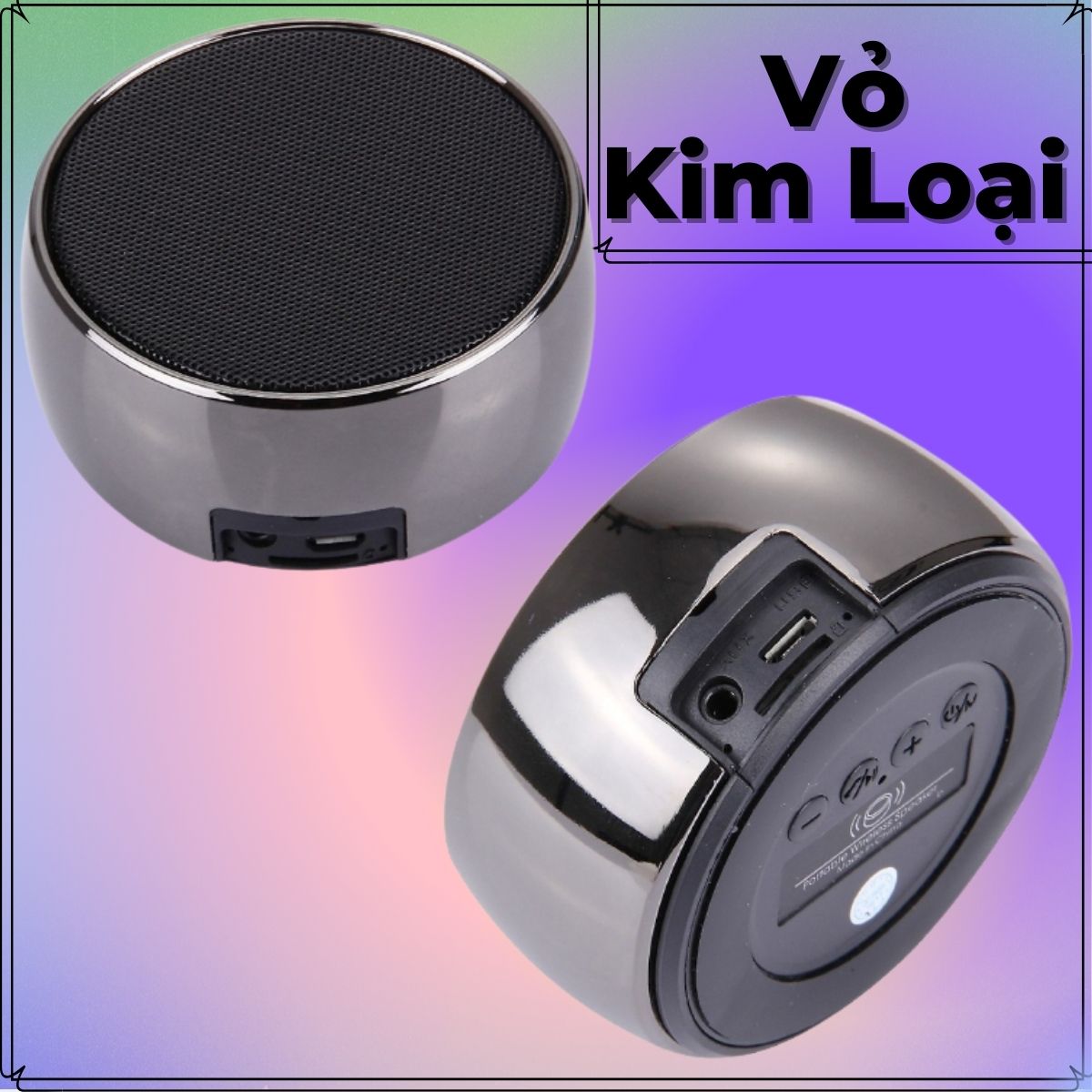 Loa Bluetooth Mini Nghe Nhạc Công Suất Lớn, Bass Mạnh, Có Khe Cắm Thẻ Nhớ, Giá Rẻ Cho Điện Thoại, Máy Tính,... BS.02