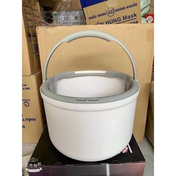 Chổi lau nhà tự vắt thông minh tách nước MOP xoay 360 độ, Cây lau nhà thông minh 360 độ tách nước cán inox kèm thùng