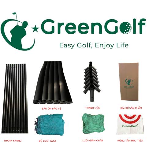 Bộ Lưới khung sắt tập golf 3x3x3m [GIÁ SIÊU SỐC