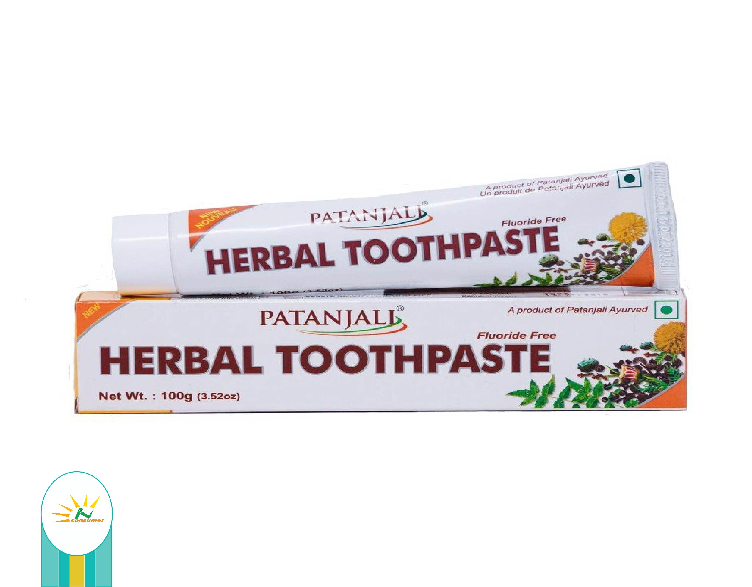 COMBO:Mua Kem đánh răng dược liệu Ấn Độ Patanjali Herbal Toothpaste tặng bàn chải kháng khuẩn Nhật