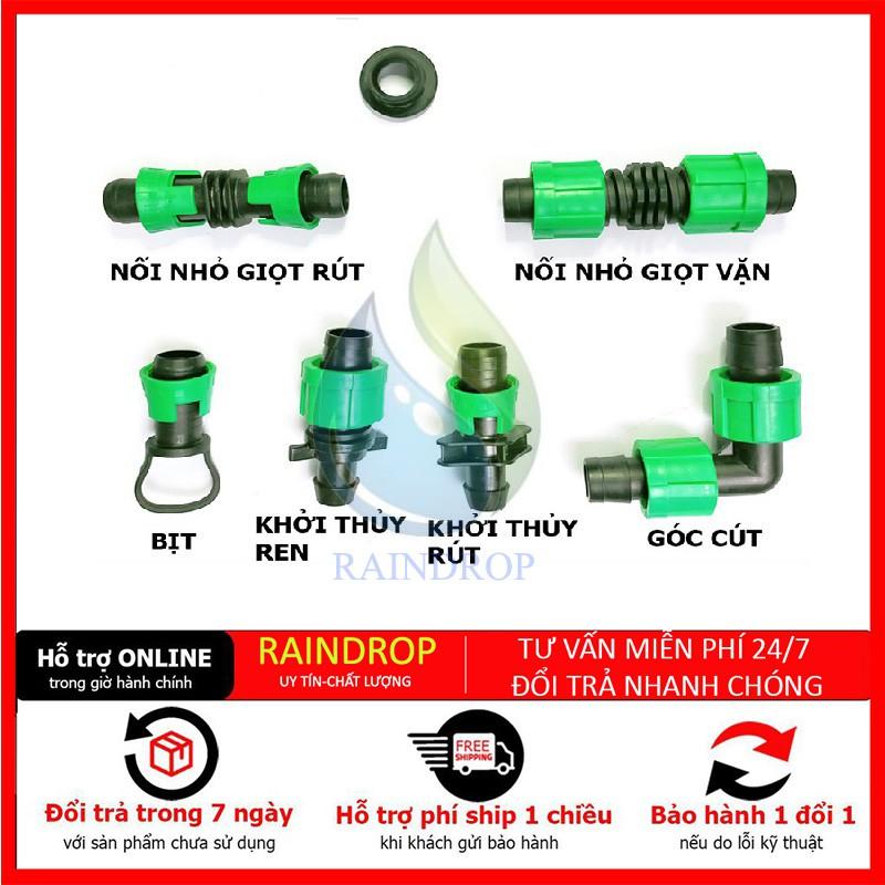 Kết nối dây nhỏ giọt 16mm khớp nối ren vặn - Bảo hành 12 tháng