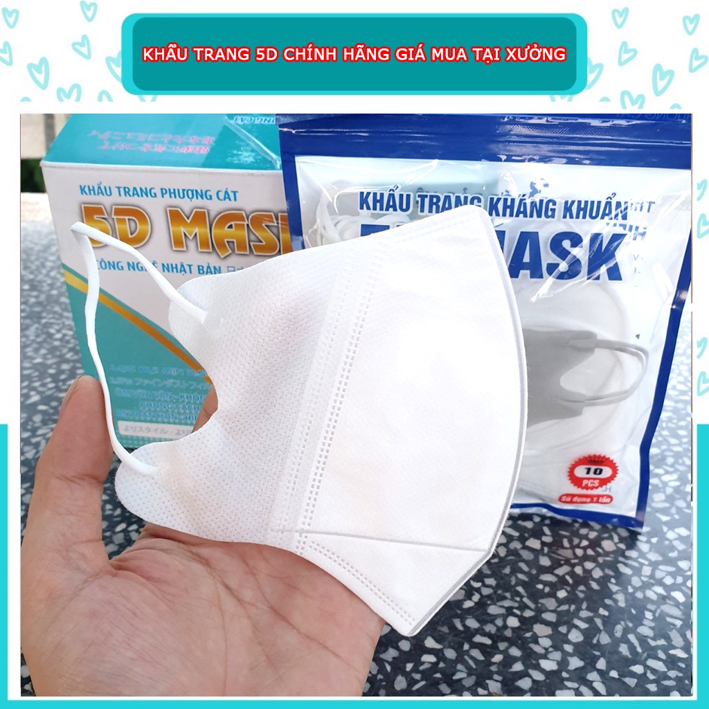 Khẩu trang 5D Mask Phượng Cát kháng khuẩn theo công nghệ Nhật Bản