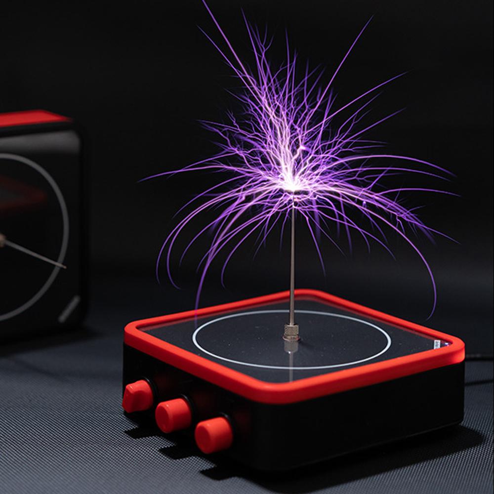 Multifunctional Electronics Mobilephone BT Connection Music Tesla Coil Module Artificial Lightnings Pulse 80mm Electric Arc Generator Wireless Sound Transmission Science Experimental Toy Student Teaching Aids