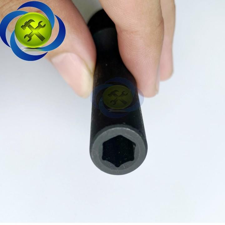 Tuýp 12mm đen dài 80mm Kingtony 443512M loại 1/2 6 cạnh