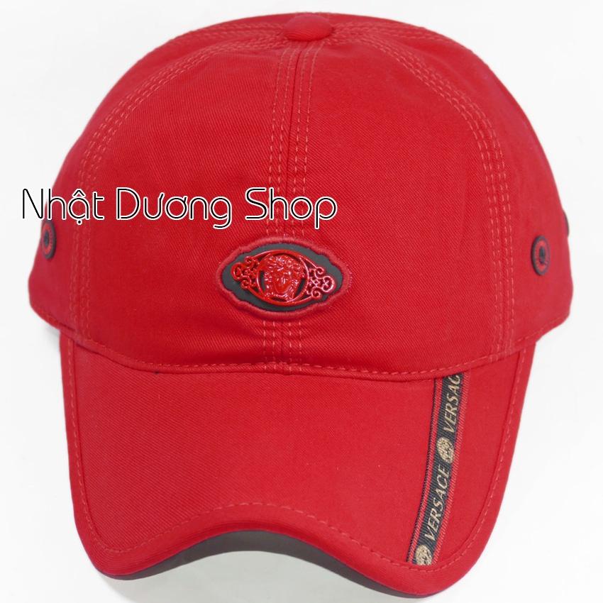 Nón kết Nam nữ hàng cao cấp mặt sắt kết hợp viền kết - Đỏ tươi thích hợp cho tín đồ tuổi teen mê nón xịn