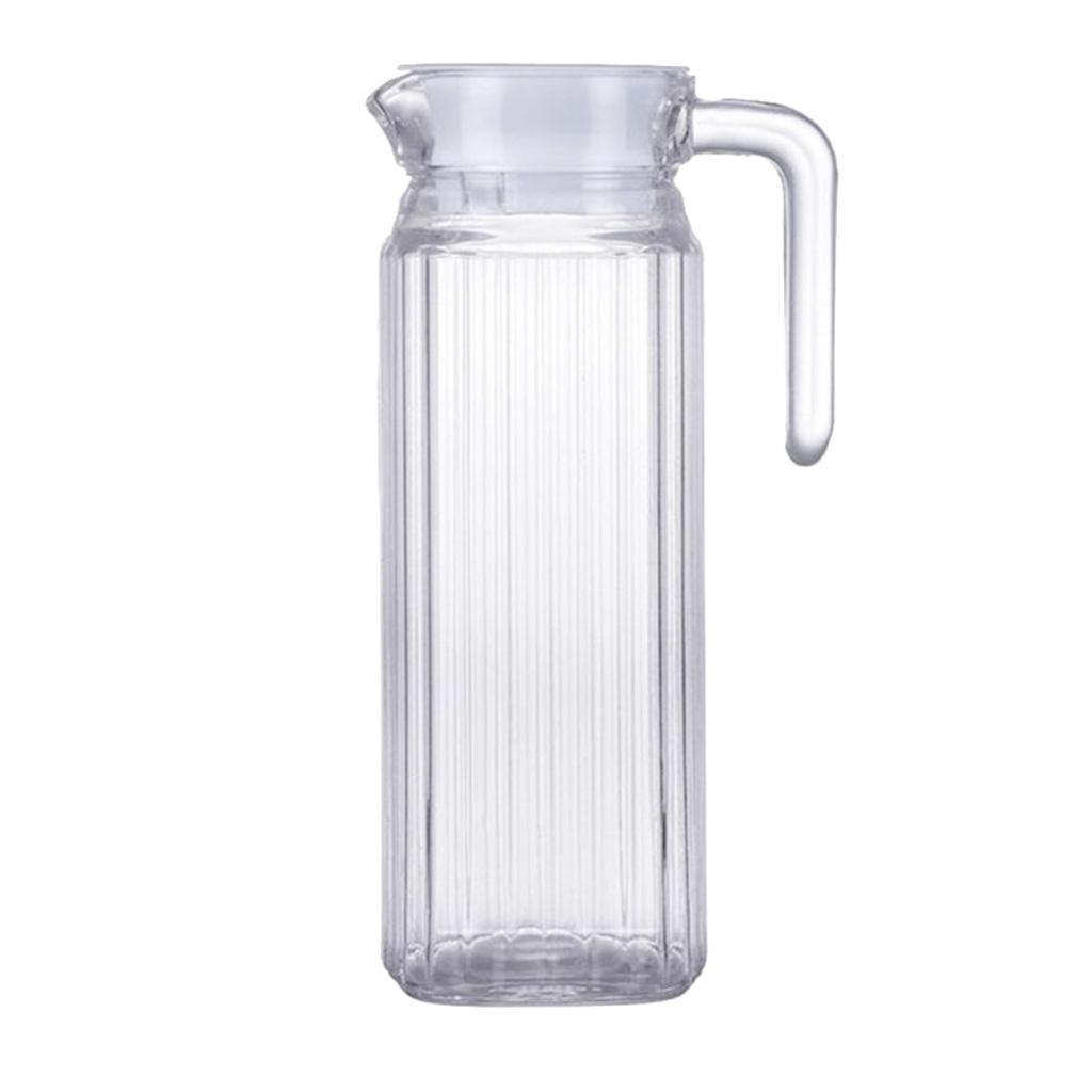 Pack of 2, Water Pitcher 1100ml Coffee Ice Tea Beer Jars Jug for Bar Cafe