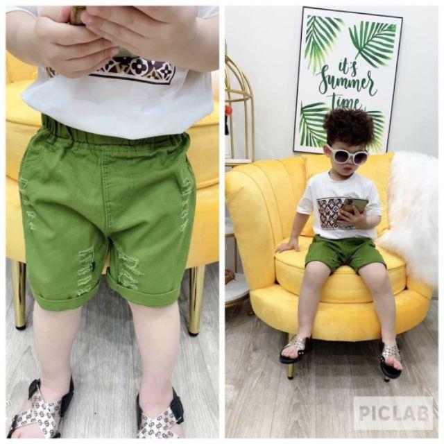 (size 18-33kg)Quần Kaki đùi Cho Bé