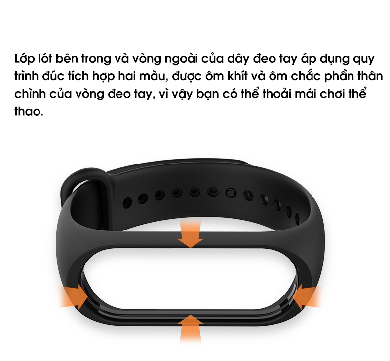 Dây Đeo Thay Thế Cho Vòng Đeo Tay Thông Minh Xiaomi Mi Band 5 PKCB - Hàng chính hãng