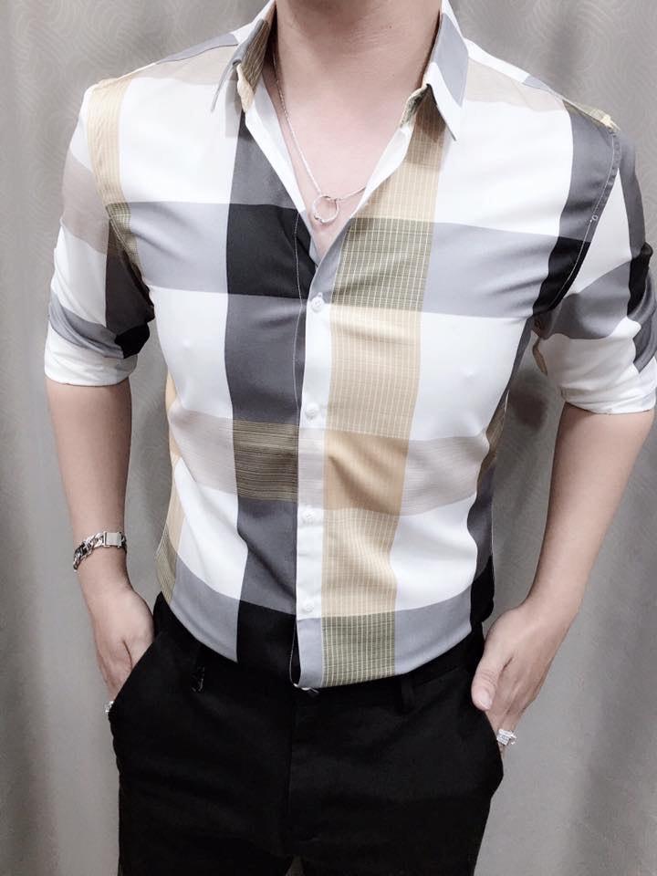 Áo Sơ Mi Nam Body Tay Dài